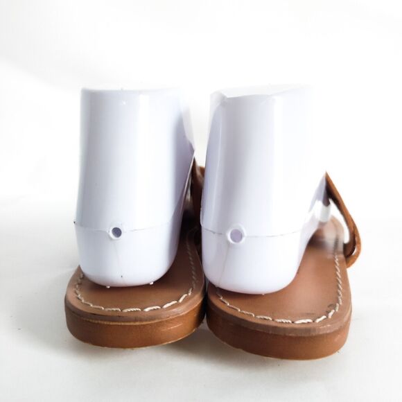 Mariella Boho Camel Tan Made in Italy Flip Flops Thongs Slides Sandals Size 7 - Picture 7 of 11